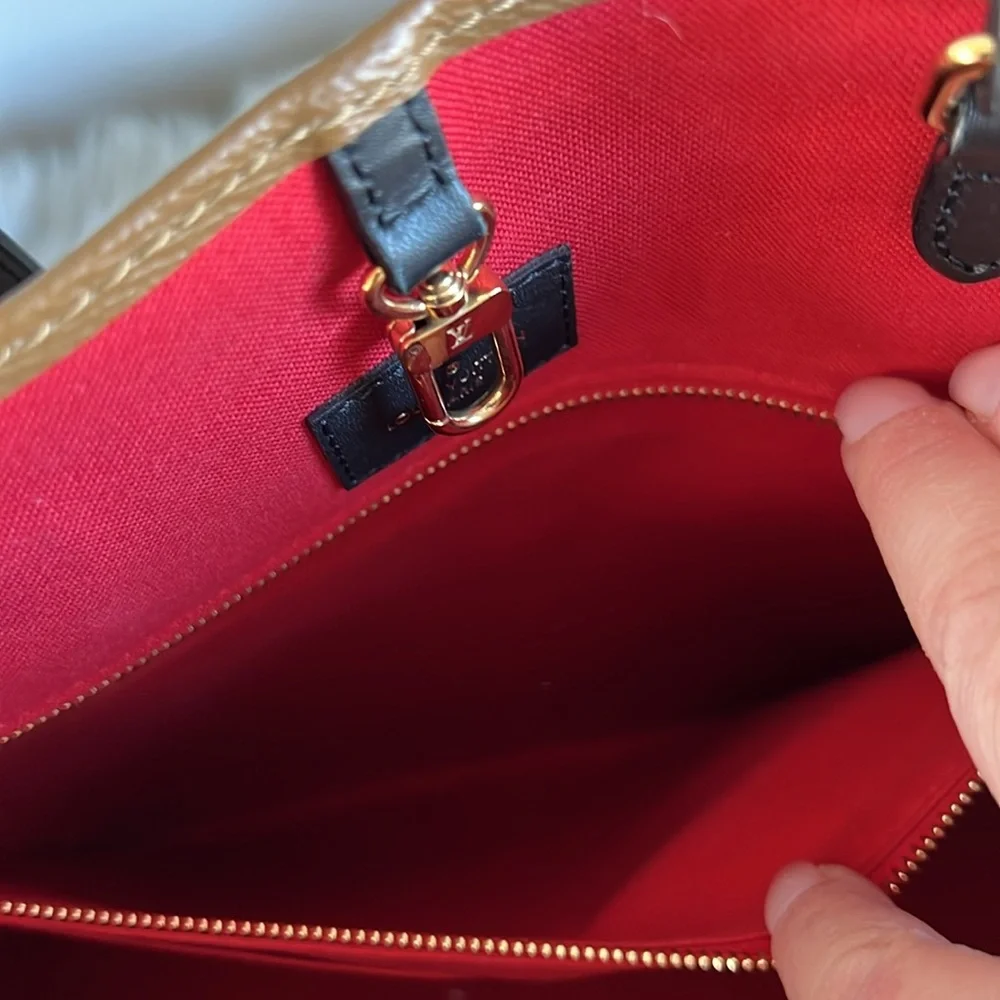 NWOT Louis Vuitton On The Go GM Tote Bag Monogram Giant Reverse - Picture 11 of 13